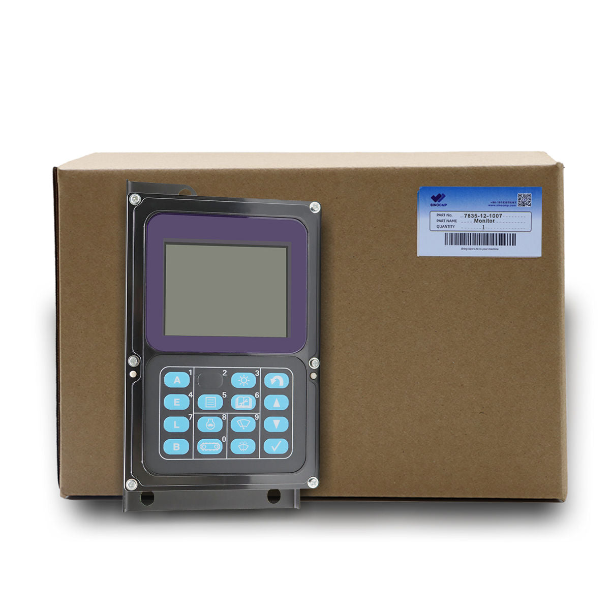 7835-12-1007 Monitor Display Panel for Komatsu PC200-7 PC220-7 PC240-7 - Sinocmp