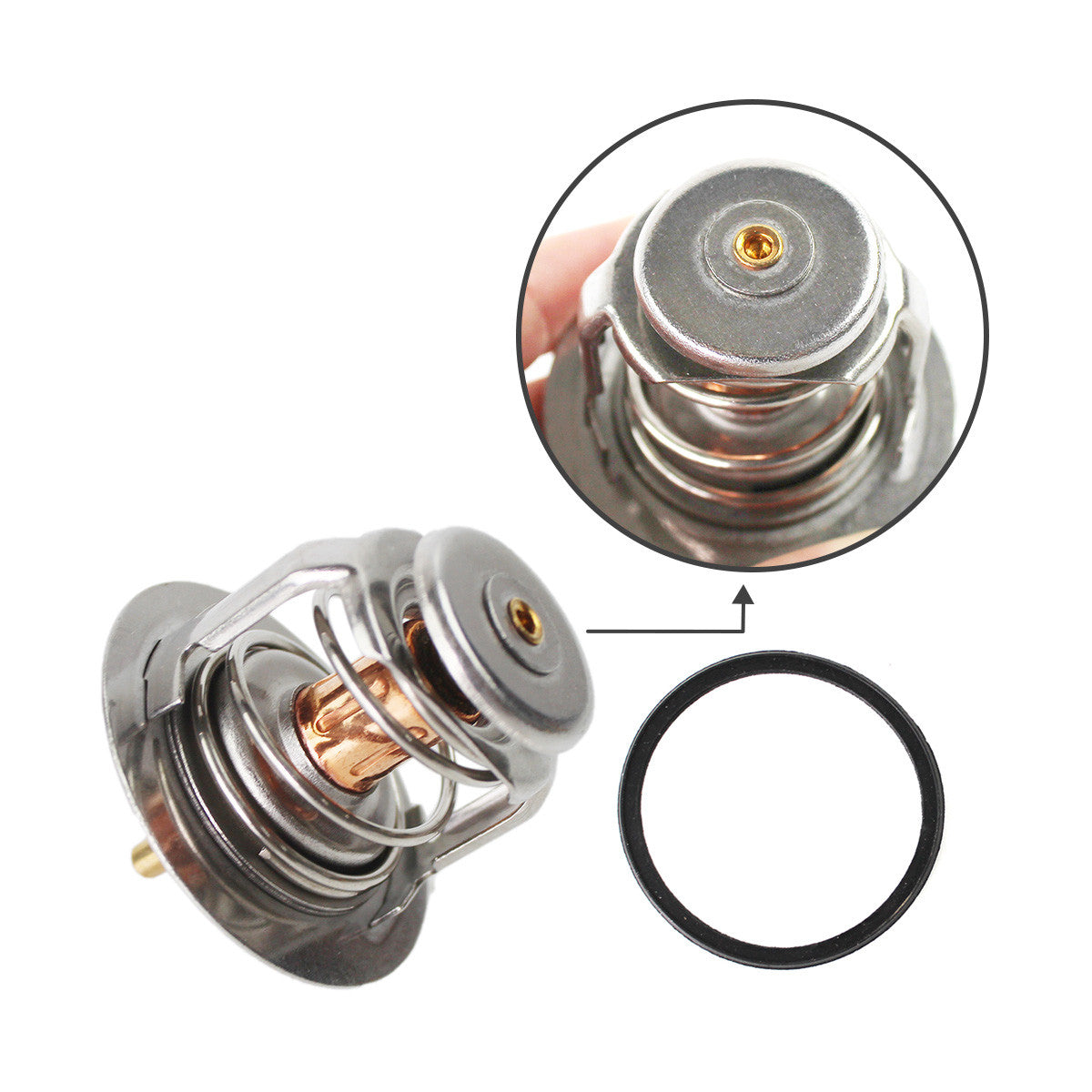 8-97602393-1 8-97602048-2 2 PCS Thermostat for Hitachi ZX330 ZX330-3 - Sinocmp