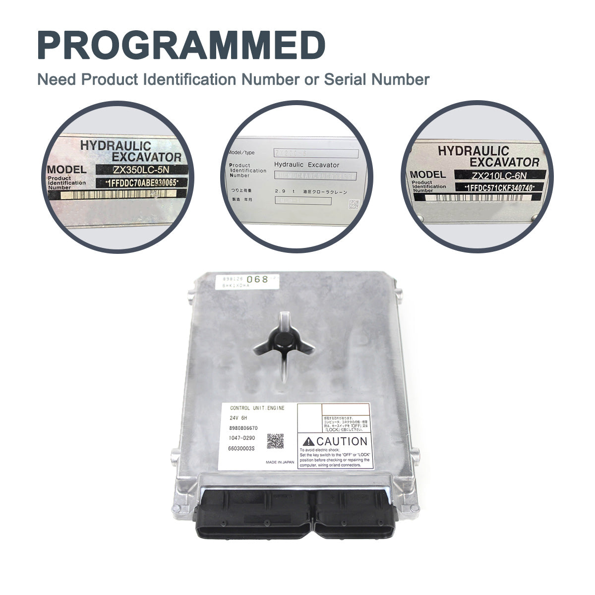 8980806670 Engine Controller for Hitachi Excavator ZX270-3 ZX280-3 - Sinocmp