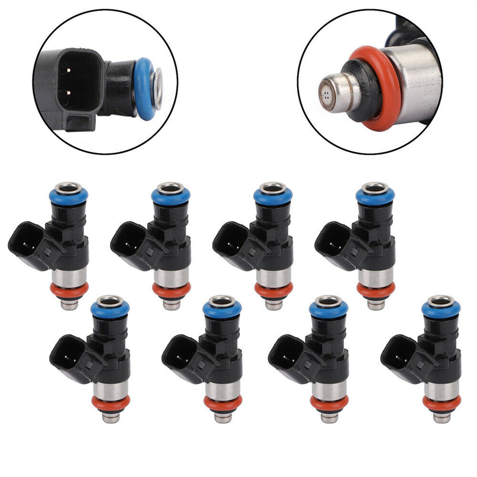 8PCS Fuel Injector 12576341 0280158051 for Chevrolet Corvette LS3 LS7 Camaro SS - Sinocmp