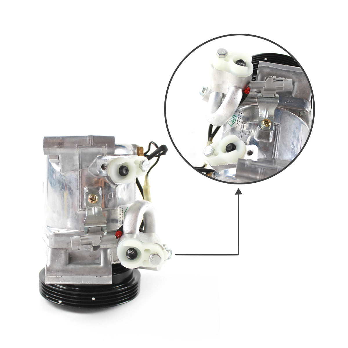 95200-63JA0 SV08A 4PK A/C Air Conditioner Compressor for Suzuki Swift III SX4 - Sinocmp