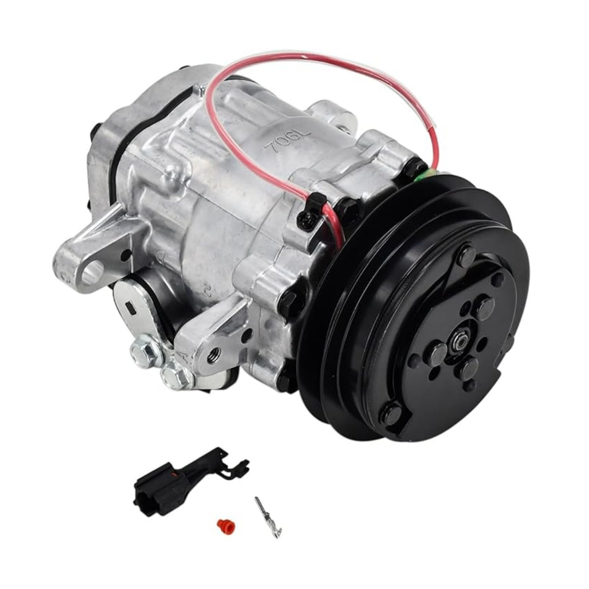 A/C Compressor KHR3536 4615804 22L-979-2200 22L-979-2211 for John Deere Komatsu Hitachi Excavators - Sinocmp