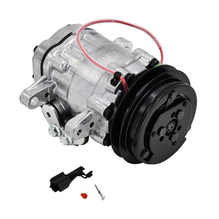 A/C Compressor KHR3536 4615804 22L-979-2200 22L-979-2211 for John Deere Komatsu Hitachi Excavators - Sinocmp