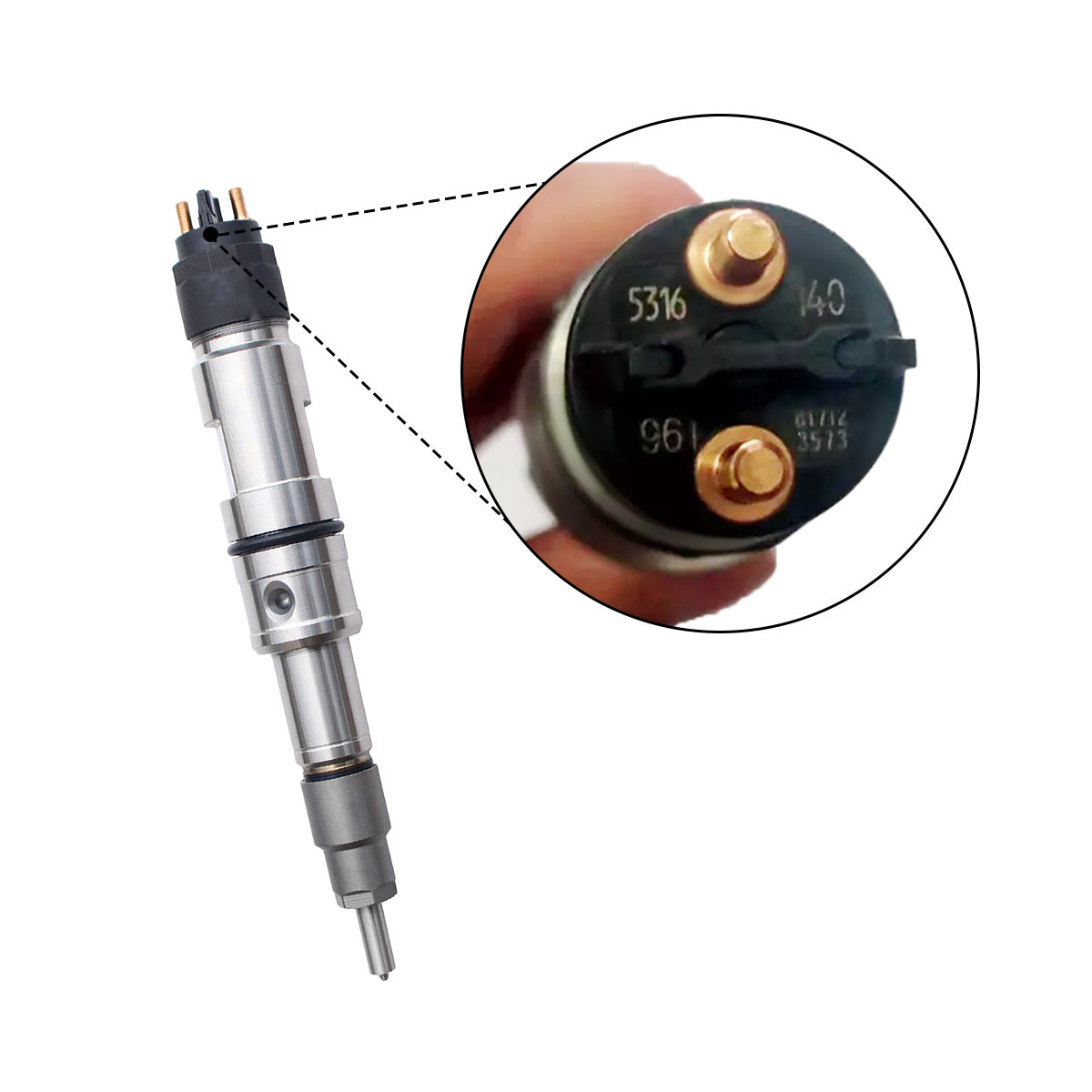 Common Rail Fuel Injector 0445120415 for Heavy Trucks Man MC13 Bosch - Sinocmp
