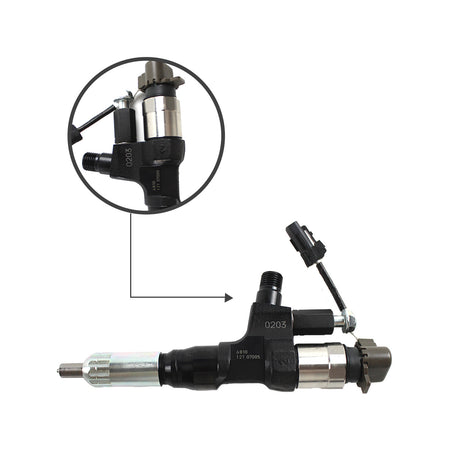 VH23670E0012 VH23670E0520 Fuel Injector for Kobelco SK350-8 Hino J08E Engine - Sinocmp