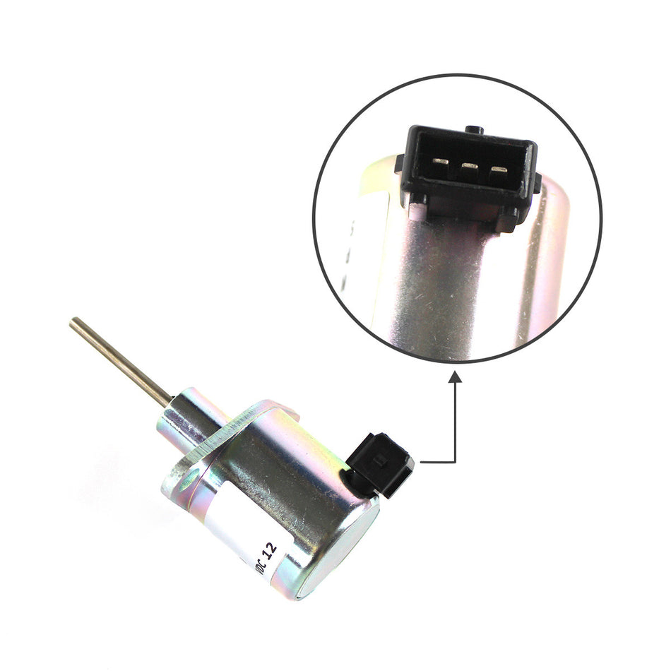 E6820-60011 Engine Stop Solenoid Cutoff Solenoid for KIOTI Mechron CK DK RX Tractor - Sinocmp