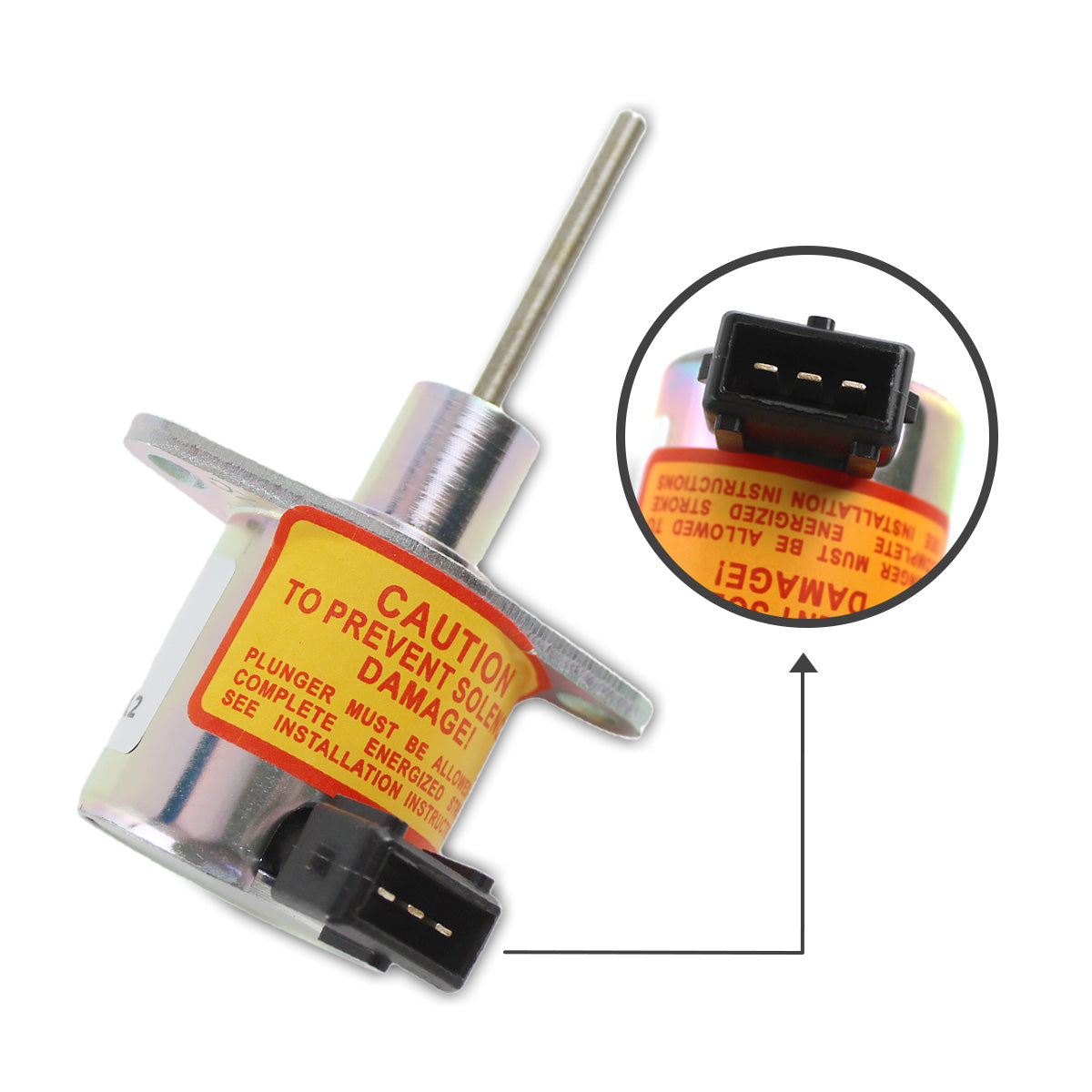 E6850-60012 Electrical Stop Solenoid Valve for Kioti Tractor CK25 CK27 CK30 DK35 - Sinocmp