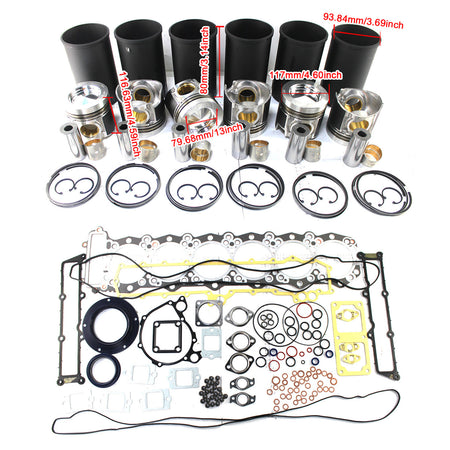 Engine Overhaul Rebuild Kit for Fuso Mitsubishi 6M60 6M60T Engine