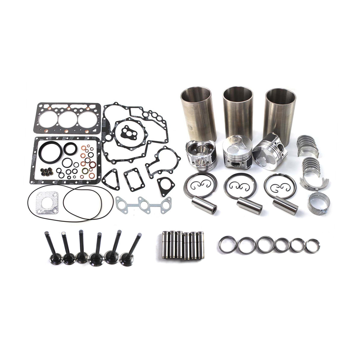 SINOCMP® D722 D722EBH D722E Engine Overhaul Rebuild Kit for Kubota Tractor Forklift Parts - Sinocmp