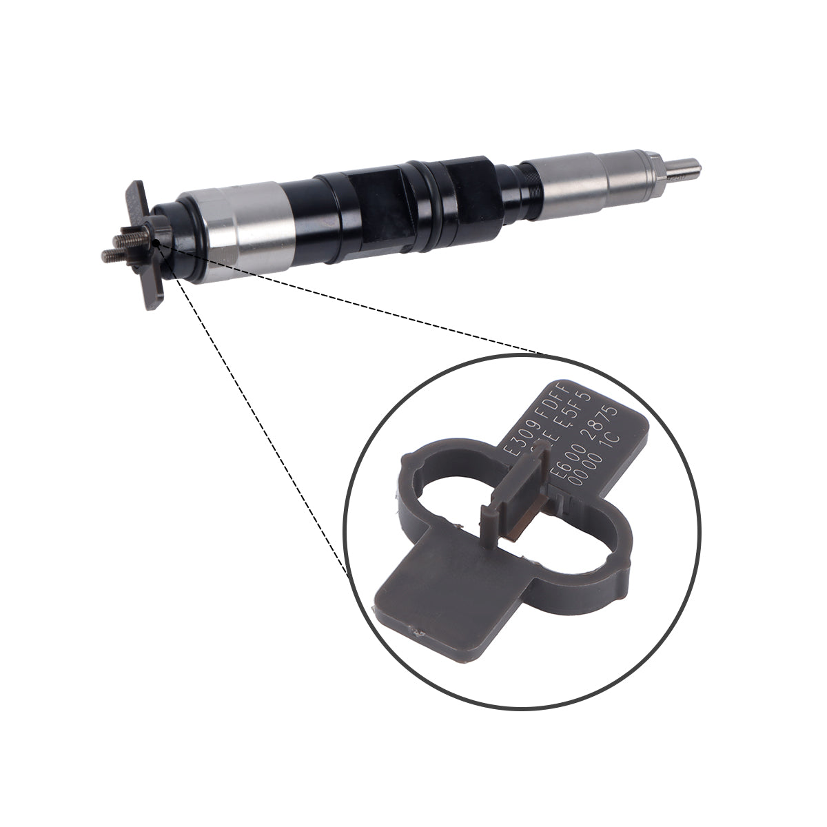 095000-6490 DZ100217 Fuel Injector for John Deere 7430 6068T D7430 Engine - Detail