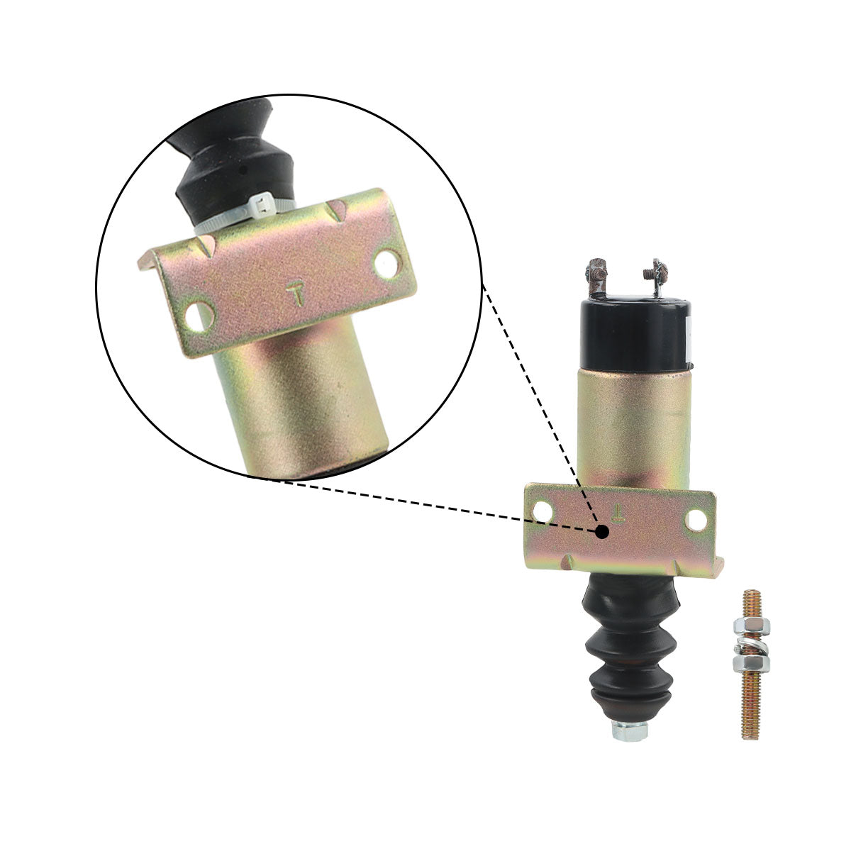 Fuel Shutdown Solenoid Valve 12V 1502-12C2U1B2 103007AA - Sinocmp