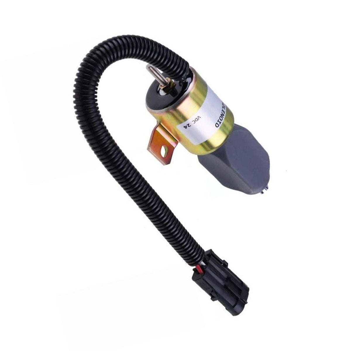 Fuel Stop Shutoff Solenoid Valve 71630091 716/30091 for JCB - Sinocmp