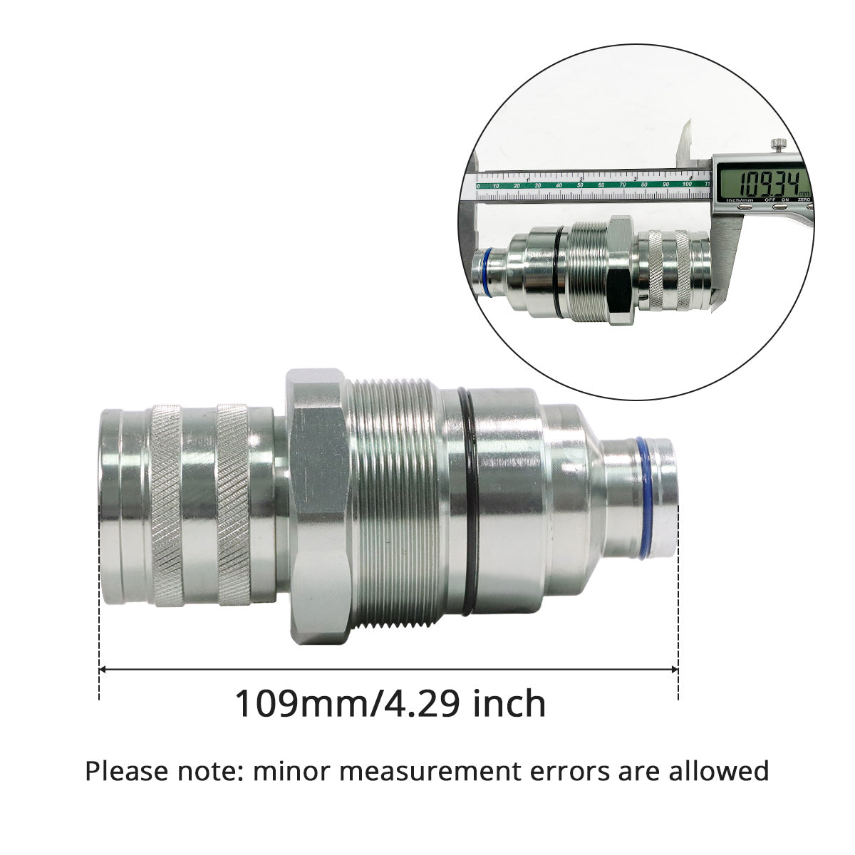 Hydraulic Female Flat Face Quick-Connect Coupler AT406475 for John Deere 320E 323E 328E 326E 329E 332E 318E 333E 319E - Sinocmp