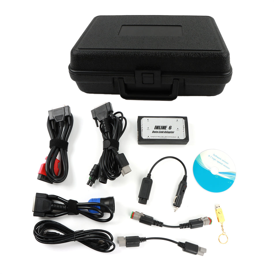 L'adaptateur de liaison de données en ligne 6 3165033 s'adapte au kit de scanner de diagnostic Cummins Komatsu