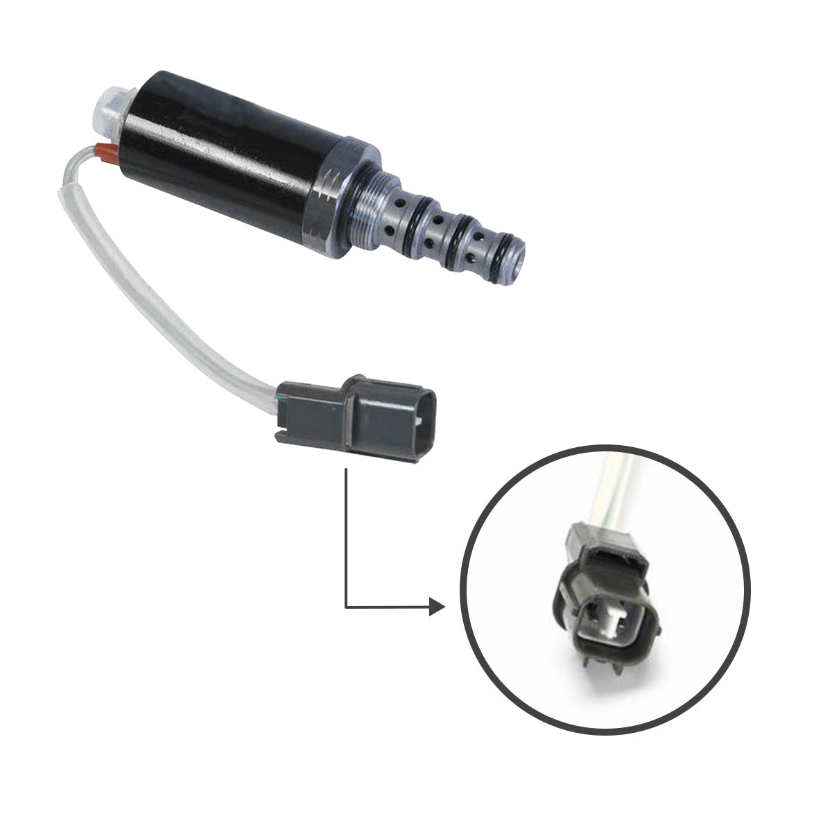 KDRDE5K-20/30C12A-111 Hydraulic Solenoid Valve for Kobelco SK200-3 - Sinocmp