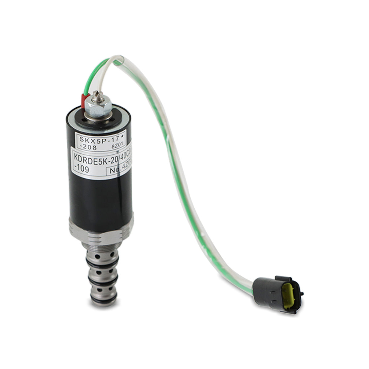 KDRDE5K-20/40C07-109 Hydraulic Solenoid Valve for Kobelco SK200-6E SK210-6E - Sinocmp