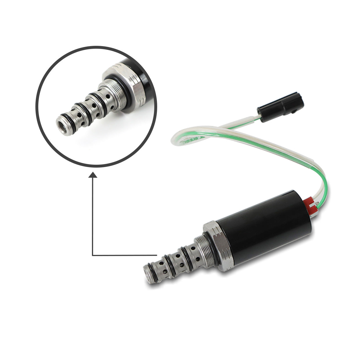 KDRDE5K-20/40C07-109 Hydraulic Solenoid Valve for Kobelco SK200-6E SK210-6E - Sinocmp