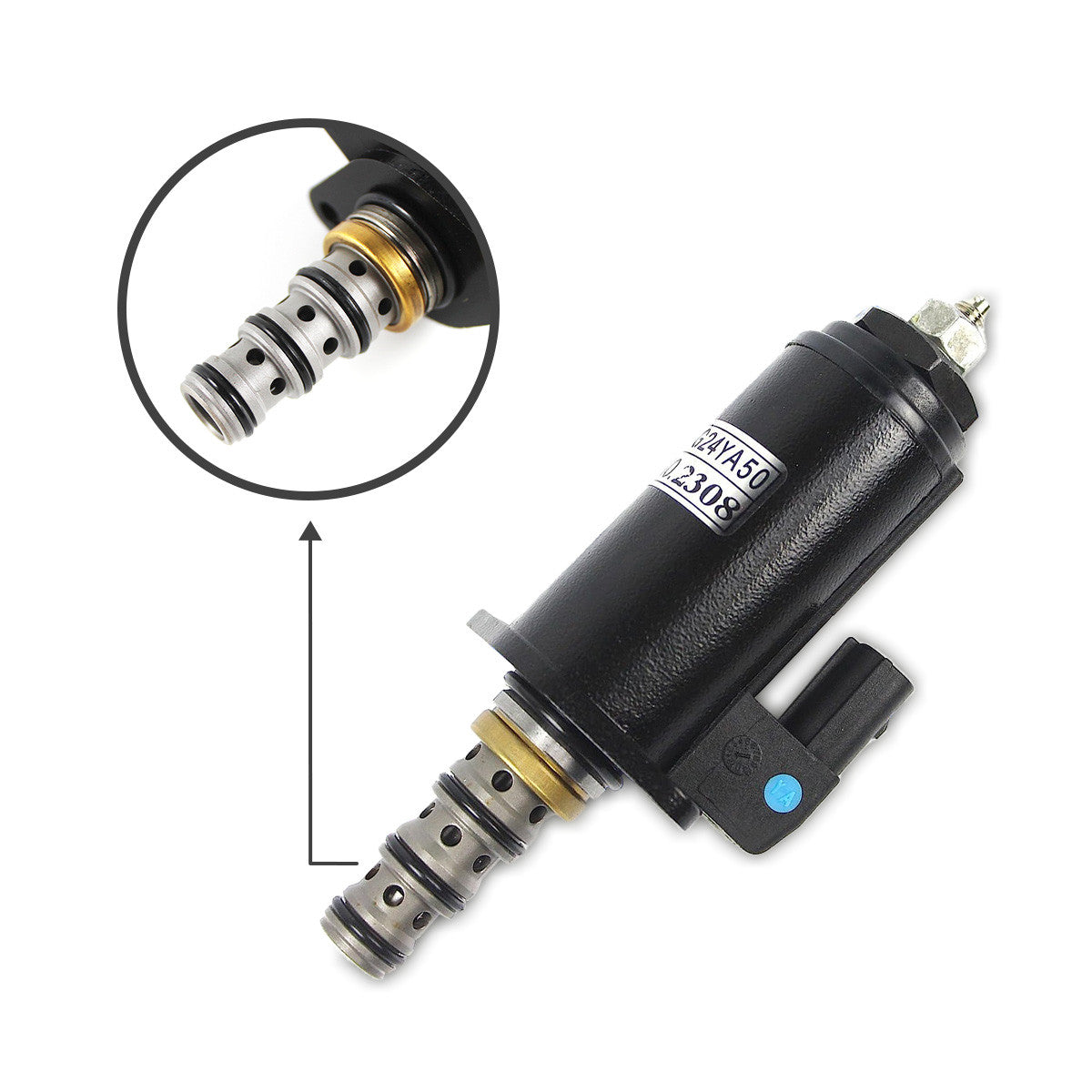 KWE5K-31/G24YB50 Rotating Solenoid Valve for Kobelco SK-8 SK210-8 SK200-8 - Sinocmp