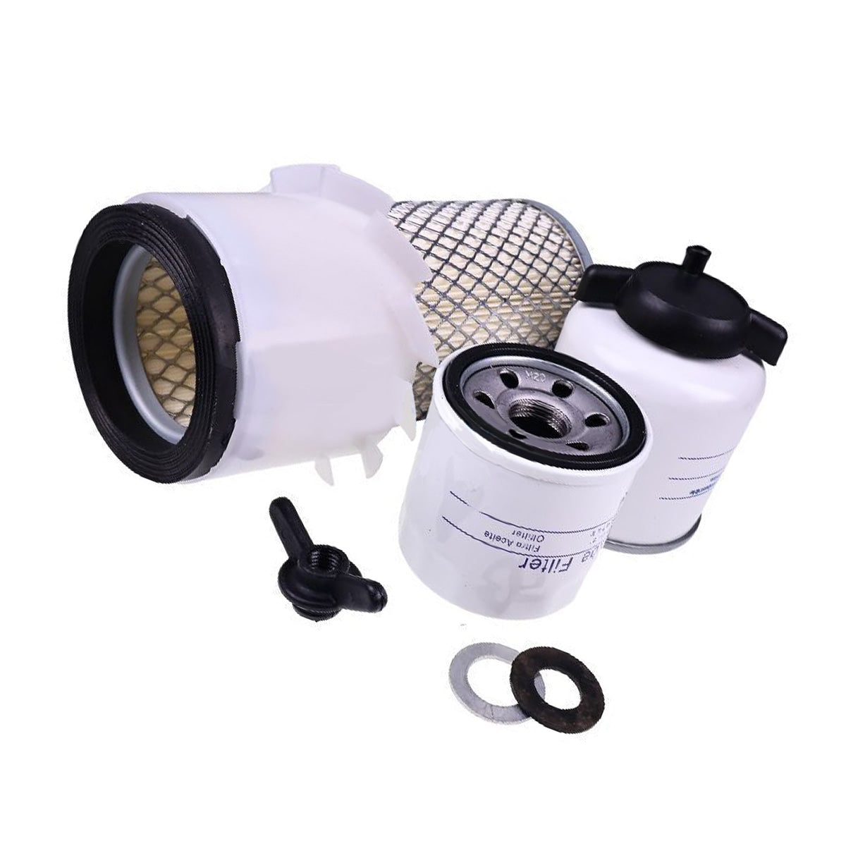 Maintenance Filter Kit for Kubota Engine D722 Bobcat Skid Steer Loader 453 - Sinocmp