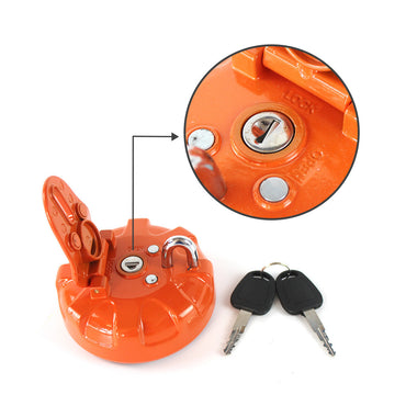 110911-00126 Nova tampa do tanque de combustível com 2 chaves para peças de escavadeira Daewoo Doosan DH300