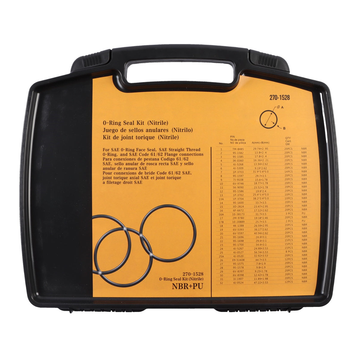 O-Ring Seal Kit 270-1528 2701528 for CAT Excavator E200 320 336 345 350 365 374 395