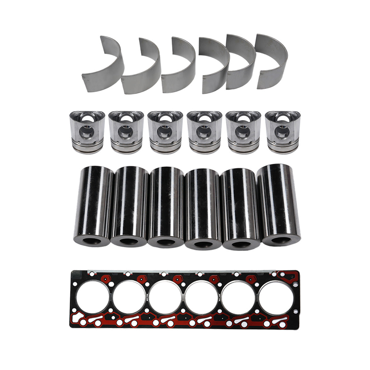 Overhaul Rebuild Kit for Cummins 6BT Engine Komatsu S6D102 Engine - Sinocmp