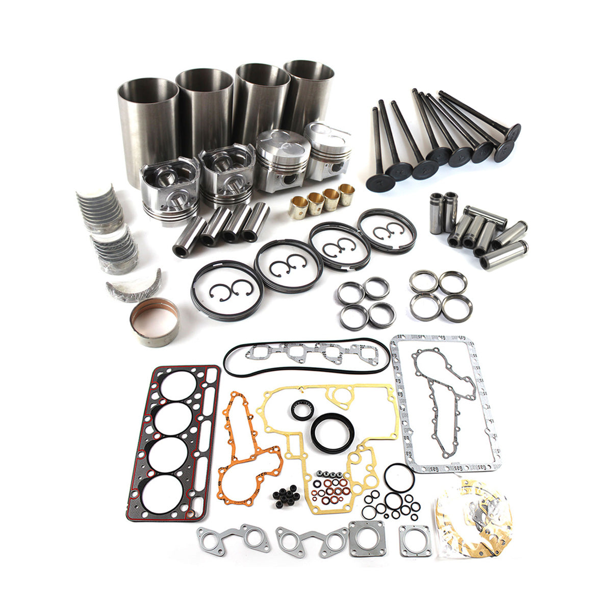 Overhaul Rebuild Kit for Kubota V2203-M Engine L4350DT L4400DT L4740 MX5100 R510 L5240 Indirect Injection - Sinocmp