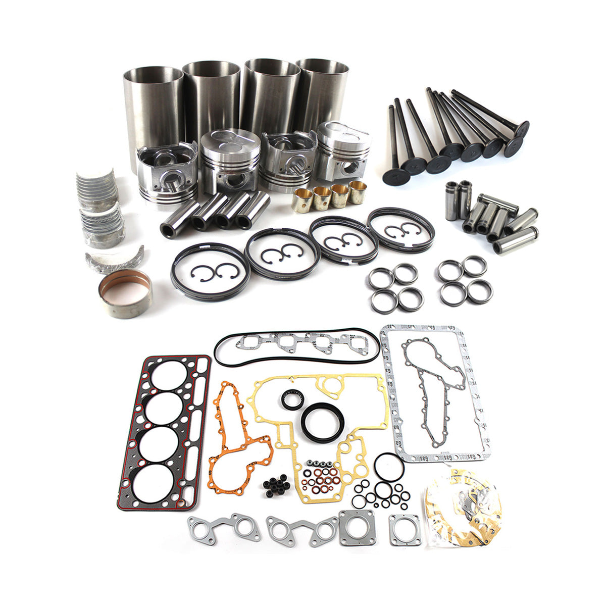 Overhaul Rebuild Kit for Kubota V2203-M Engine L4350DT L4400DT L4740 MX5100 R510 L5240 Indirect Injection - Sinocmp