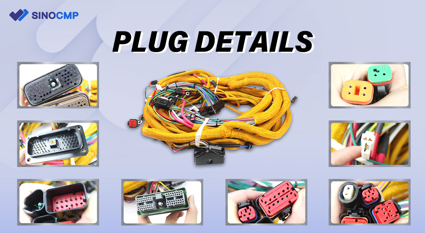 Plug Details for CAT External Wiring Harness 306-8610 - Sinocmp