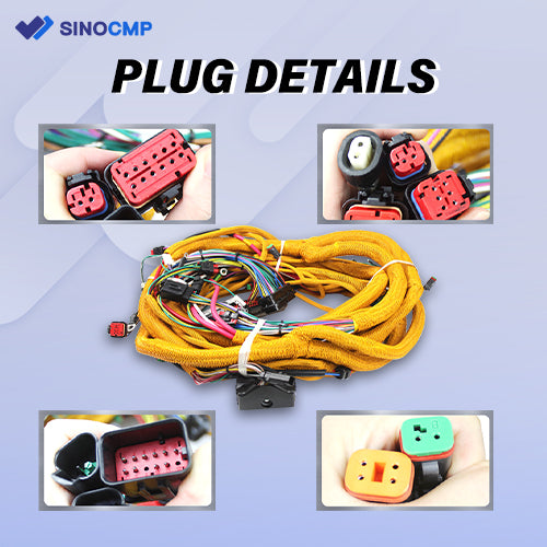 Plug Details for CAT External Wiring Harness 306-8610 - Sinocmp