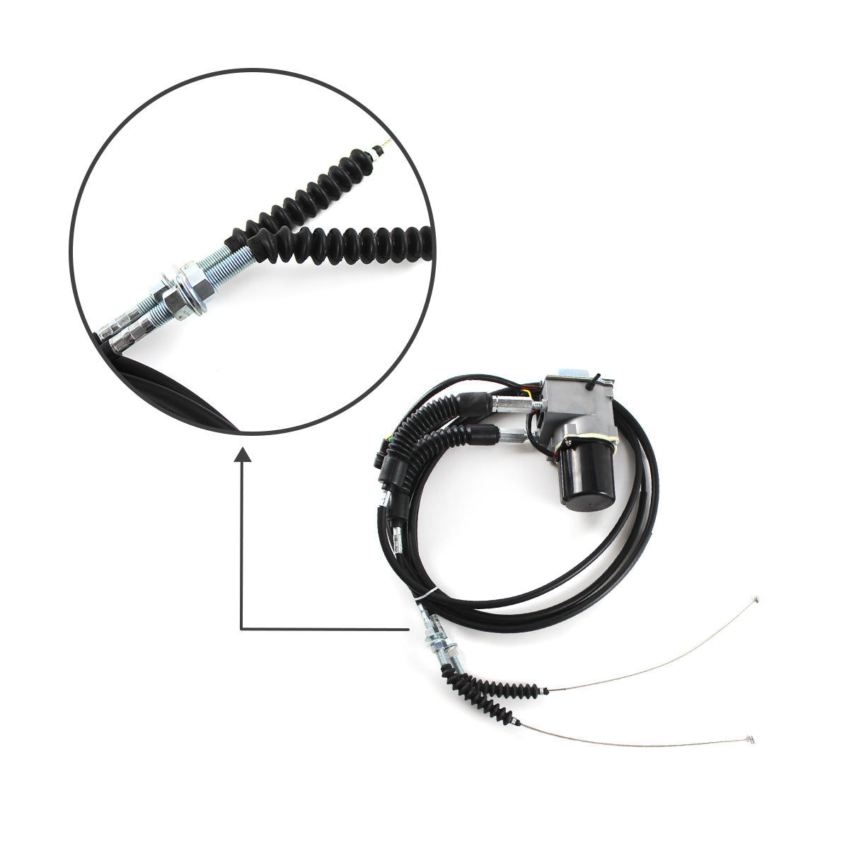 7Y-5558 126-3019 Throttle Motor with 2 Cables 5 Pins for Caterpillar E320 320A - Sinocmp