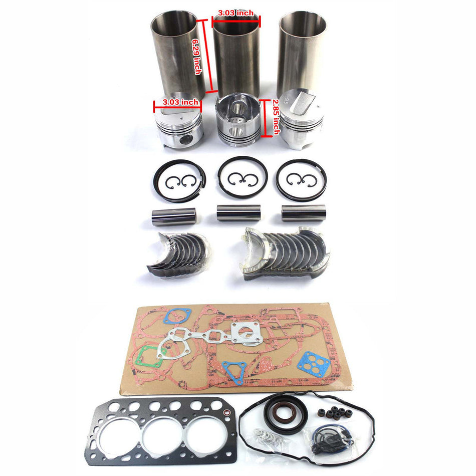 S3L S3L2 Engine Overhaul Rebuild Kit for Mitsubishi S3L2 S3L EB250 EB300 EB306 - Sinocmp