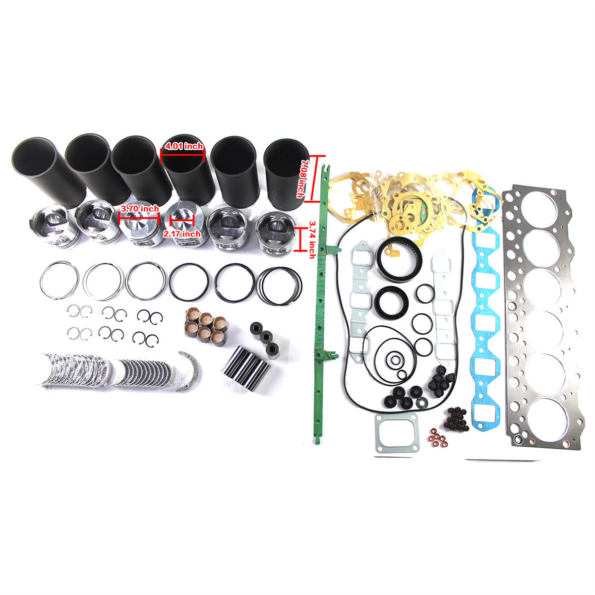 S6D95 6D95L Engine Rebuild Kit for Komatsu PC200-6 PC220-6 PC180-3 Excavator - Sinocmp