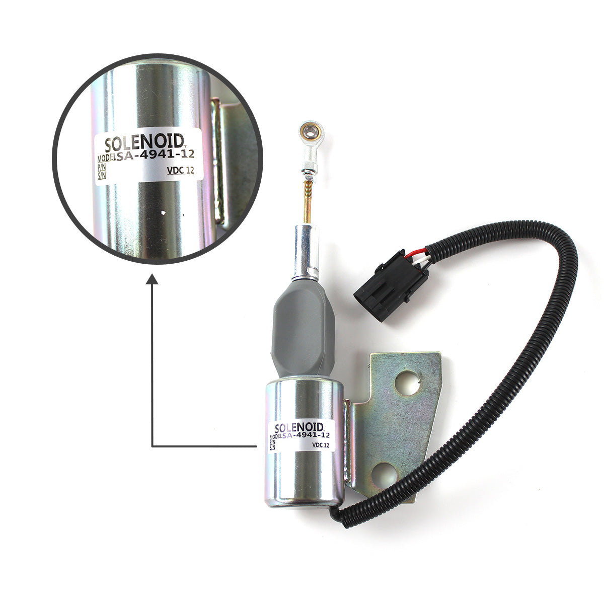 3930658 J930658 J931167 Shutoff Solenoid Valve for Cummins 4BT 6BT C8.3 - Sinocmp