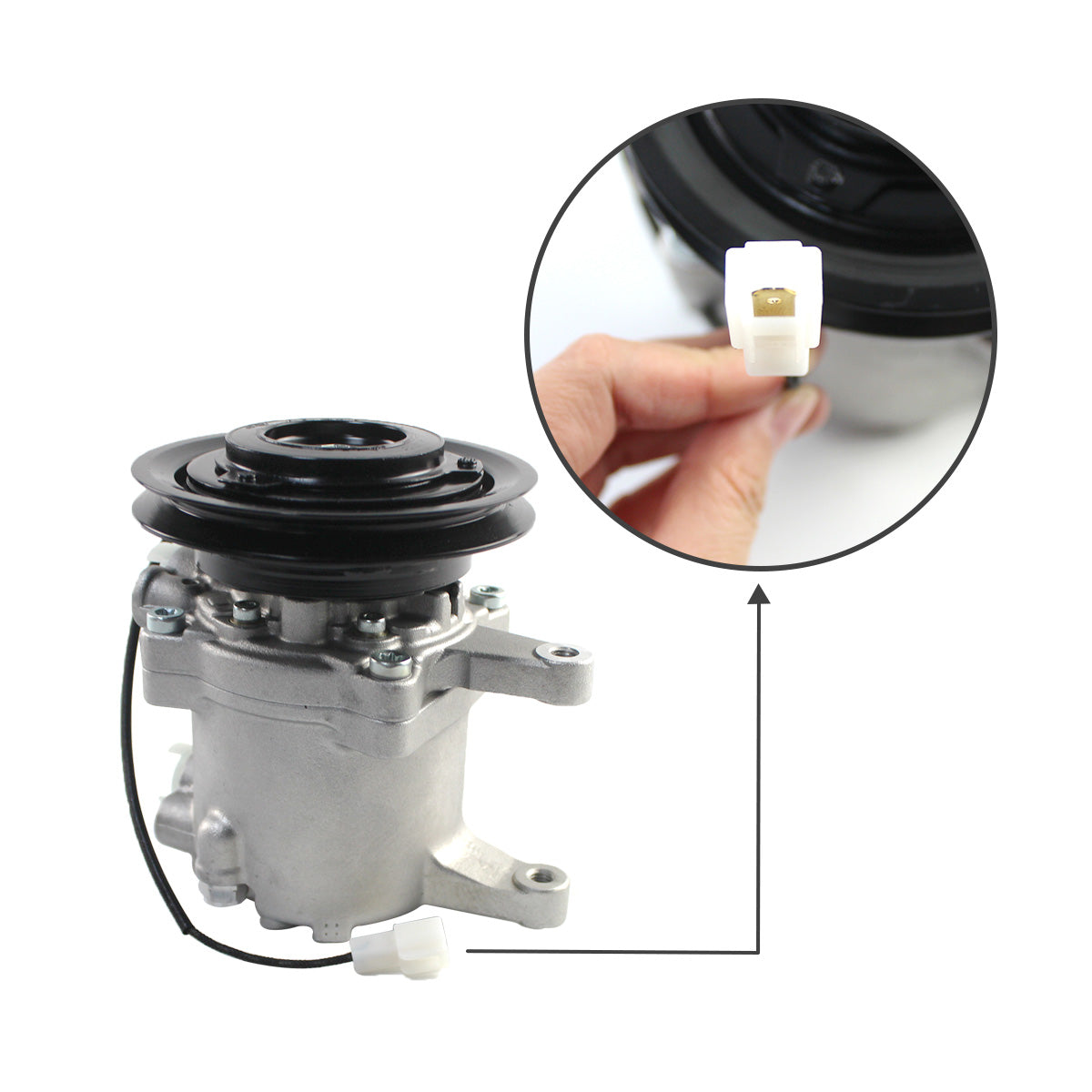 SVO7E AC Compressor for Kubota M108S M5040 M7040 M8540 M9540 Tractor - Sinocmp