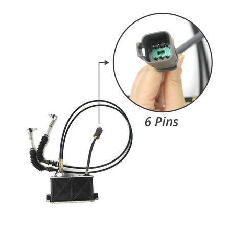 247-5227 2475227 Throttle Motor with Double Cables 6 Pins for CAT E320 E312 - Sinocmp