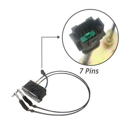247-5207 2475207 Throttle Motor with 2 Cables 7 Pins for Caterpillar E312C - Sinocmp