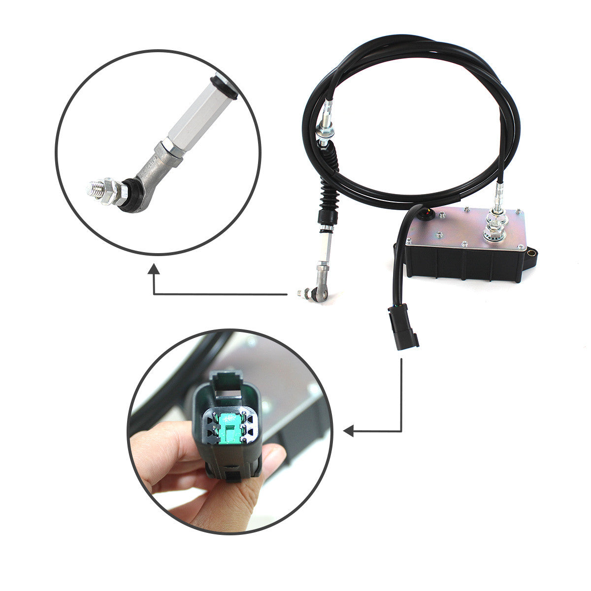 21EN-32260 Throttle Motor with Single Cable 5 Pins for Hyundai Excavator R225-7 - Sinocmp