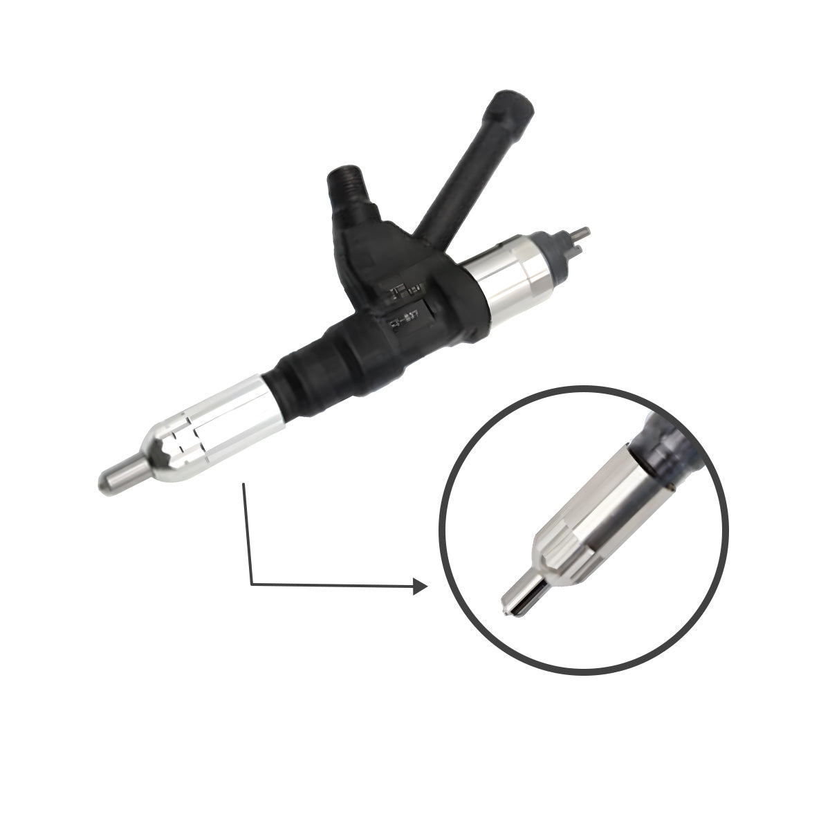 VH23670E0350 Common Rail Injector for Kobelco SK460-8 HINO P11C - Sinocmp