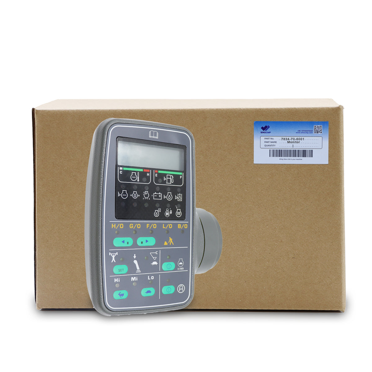 7834-70-6001 7834-70-6002 Monitor Display Panel for Komatsu PC100-6 PC230-6 - Sinocmp