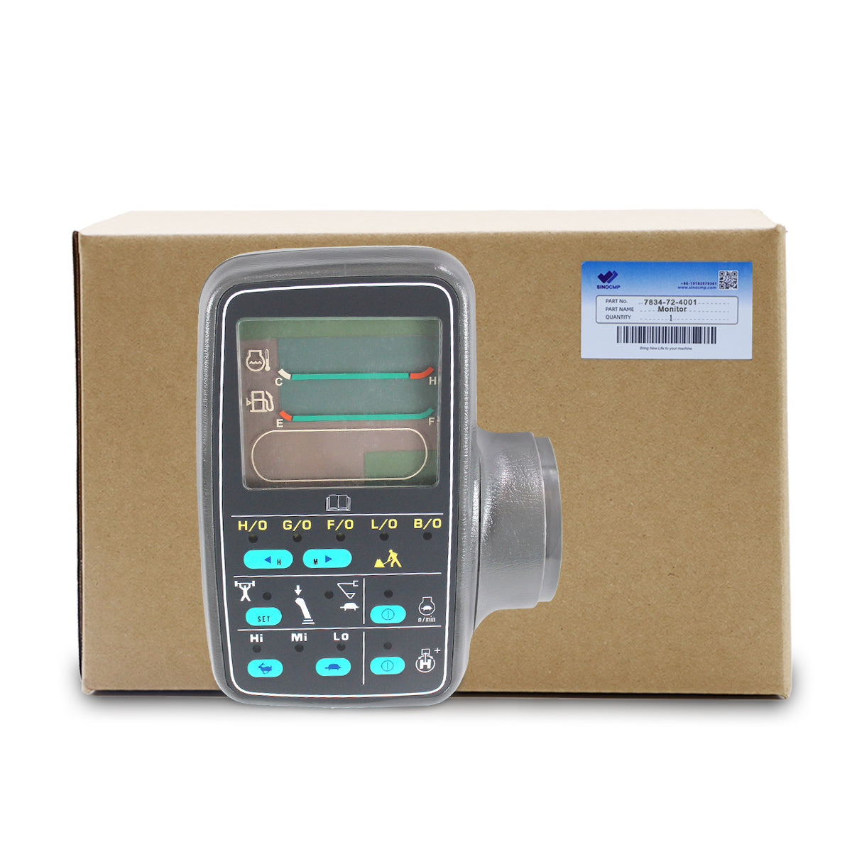 7834-72-4001 Monitor Gauge Cluster for Komatsu PC200-6 PC220-6 PC250-6 - Sinocmp