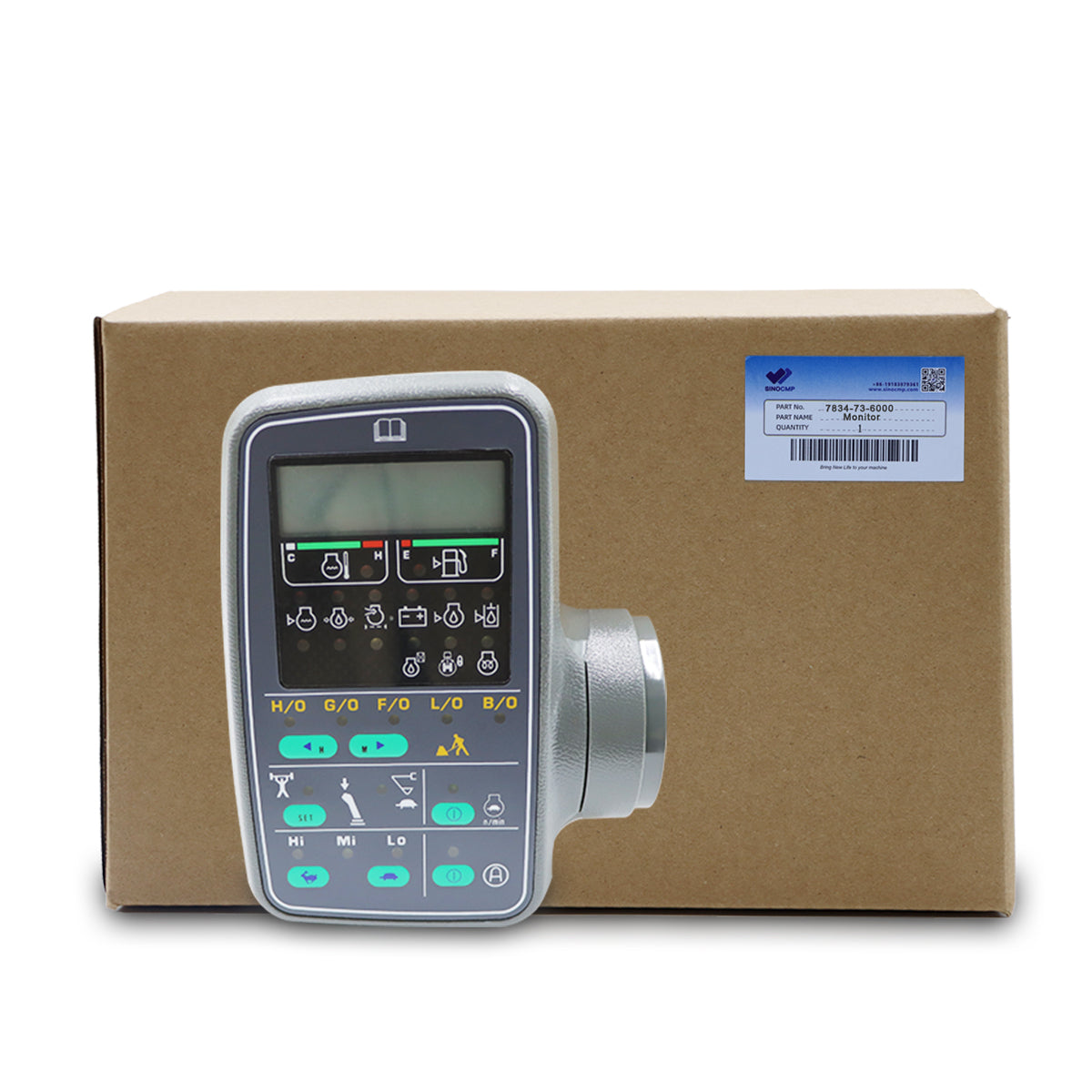 7834-73-6000 Monitor Display Panel for Komatsu Excavator PC340LC-6K PC380LC-6K - Sinocmp