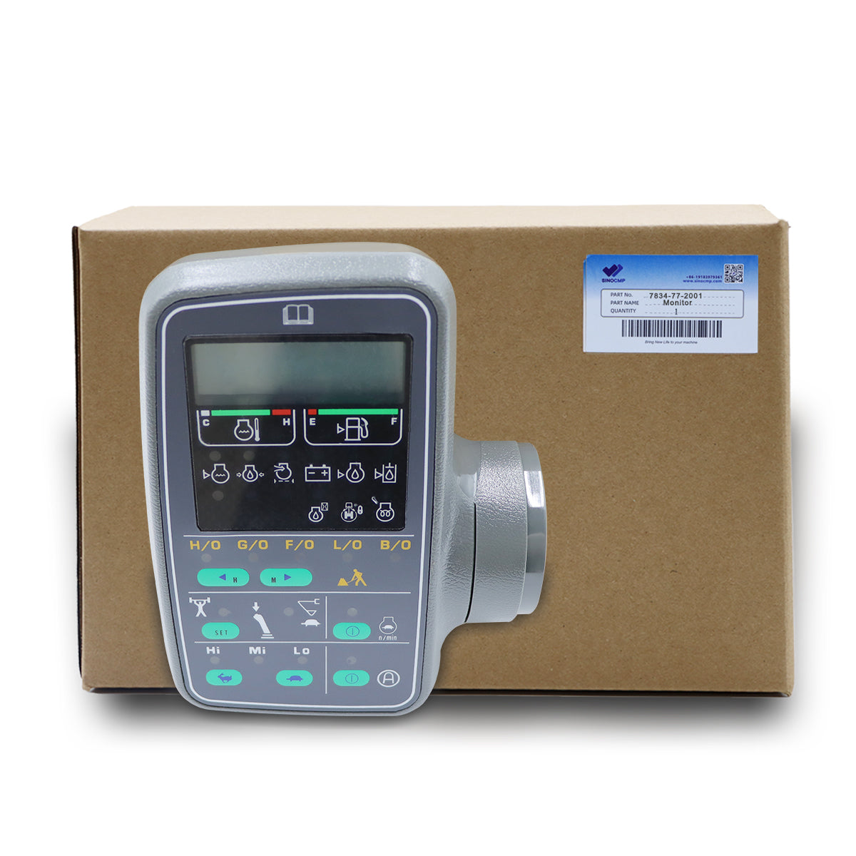 7834-77-2001 Gauge Monitor fits Komatsu Excavator PC100-6 PC120-6 PC130-6 - Sinocmp