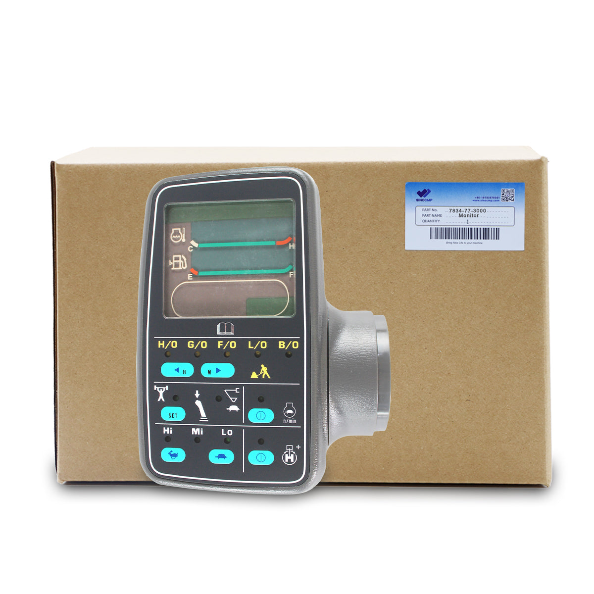 7834-77-3000 Display Panel Monitor for Komatsu PC200-6 PC220-6 PC230-6 - Sinocmp