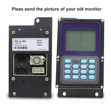 7835-12-2002 7835-12-2003 Tela do monitor para Komatsu PC400-7 PC450LC-7
