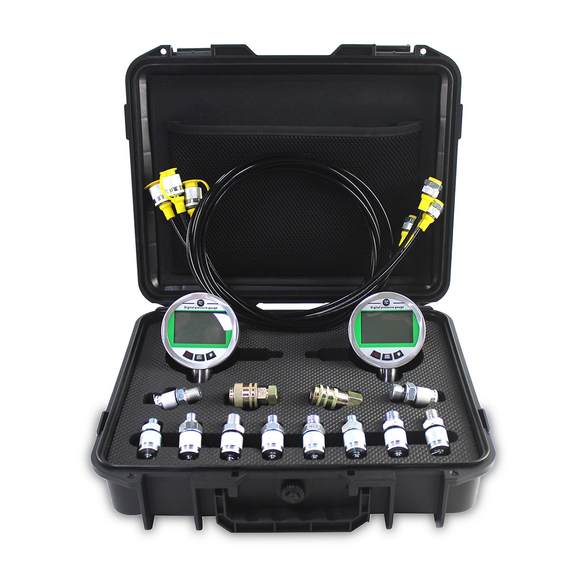 Hydraulic Digital Pressure Test Kit 2 Gauges 70MPA*2 - Sinocmp