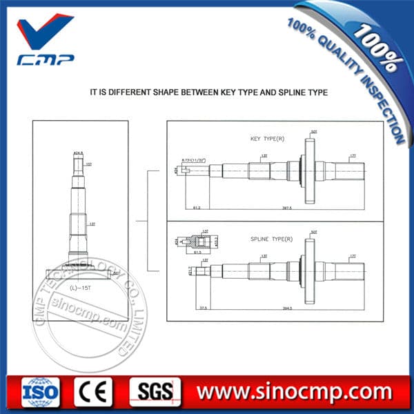 SBS140 Pump Parts Fit Excavator 320C 325C 4