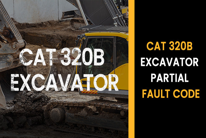 Cat 320B Excavator Partial Fault Code