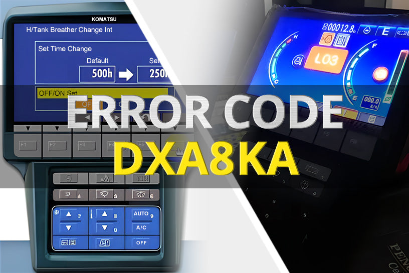 How to Clear Fault Code DXA8KA on Komatsu PC200-8