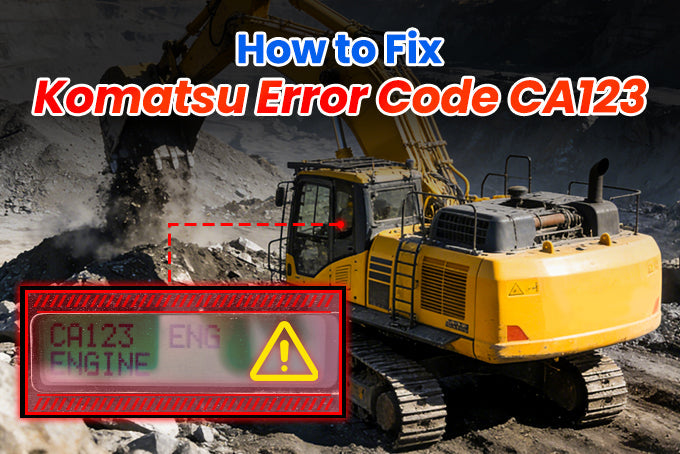 How to Fix Komatsu Error Code CA123 - Sinocmp Step by Step Guide